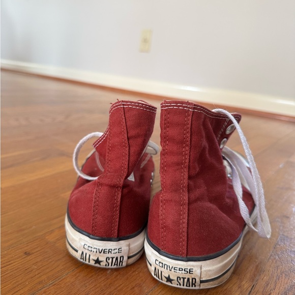 Converse All Star Burgundy High Tops - Picture 5 of 8